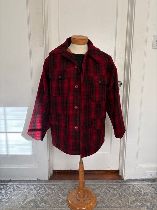 Woolrich Other - Woolrich Red and Black Plaid Military Field Jacket